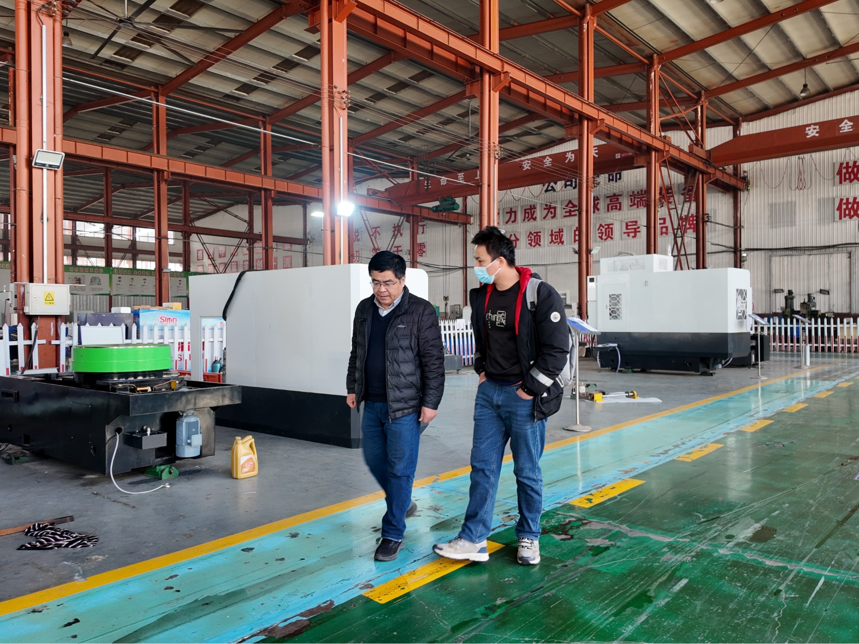 何强湖南客户来访